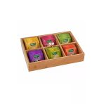 Aşkana 6 Bölmeli Ahşap Organizer,Çerezlik,Lokumluk,Kahvaltılık,Çay Poşeti,Takı Kutusu,30X20 Cm,Kulplu Kutu