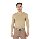 Asker Marketi Bej Micro Uzun Kol T-Shirt - Sporcu Termal Tişört
