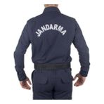 Asker Vadisi Jandarma Asayiş Kışlık Takım Gömlek-Pantolon Lacivert Renk Atmaz - XL