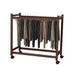 Askı İstifleyici, Tekerlekli Elbise Askısı Düzenleyici - 15 Pantolon için Hareketli Depolama Rafı - Alışveriş Merkezleri için Mükemmel - Renk2, 70x37x70cm - Yerden Tasarruflu Tasarım