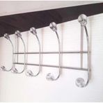 Askı Kapı Arkası Askılık 10 Kancalı Metal 37Cm Genişlik Metalik