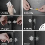 Askıcı 6 Adet Çok Amaçlı Dolap ve Kapak Kilidi | 6 Adet Çok Amaçlı Kilit - 0 - 5 Yaş