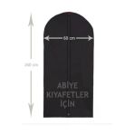 Askıcı Abiye Elbise Koruyucu Kılıf 3 Adet (60 X 160 Cm)