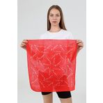 Askıcı Atatürk Imzalı Kare Bandana Fular- %100 Cotton Kırmızı