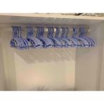 Askıcı Bebek Çocuk Elbise Askısı 12 Adet Bebek Askısı Çocuk Kıyafet Askısı Doğa Mavi Fiyonk Askı