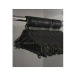 Askıcı Elbise Askısı Fular Askısı Gömlek Tişört Askısı Kırılmaz 6 Adetli Set Siyah
