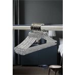 Askıcı Kristal Şeffaf Bebek Kıyafet Askısı 12li Elbise Askısı Çocuk Kıyafet Askısı Fiyonk
