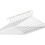 Askıcı Metal Elbise Askısı 24 Adet Kıyafet Askısı Pantolon Askısı Tel Askı
