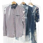 Askıcı Takım Elbise Poşeti 25'li Şeffaf 60*90 Polyester Kumaş Dokuması ile Pratik Saklama