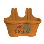 Askılı Balkon Saksısı 6,5 L Kahverengi