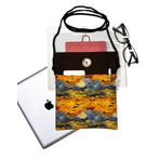 Askılı - Kitap Çantası/Tablet Çantası/Ebook Çantası/Book Sleeve/Tablet Sleeve – Çıkarılabilir Askı, Çok Amaçlı Çanta (Van Gogh Tabloları Kolaj)