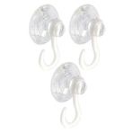 Askılı Vantuz Öpücük 3 Cm 3 Adet Kancalı Cam Vantuzu Cam Askısı Pvc Vantuz Mutfak Banyo Pencere ve Kapı Camı Vantuzu