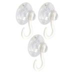 Askılı Vantuz Öpücük 3 Cm 3 Adet Kancalı Cam Vantuzu Öpücük Cam Askısı Pvc Vantuz Mutfak Banyo Pencere ve Kapı Camı Vantuzu