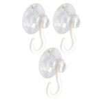 Askılı Vantuz Öpücük 4 Cm 3 Adet Büyük Kancalı Cam Vantuzu Öpücük Cam Askısı Pvc Vantuz Mutfak Banyo Pencere ve Kapı Camı Vantuzu