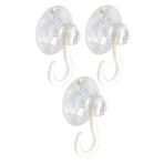 Askılı Vantuz Öpücük 4 Cm 3 Adet Büyük Kancalı Cam Vantuzu Pvc Vantuz Mutfak Banyo Pencere ve Kapı Camı Vantuzu