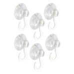 Askılı Vantuz Öpücük 4 Cm 6 Adet Büyük Kancalı Cam Vantuzu Pvc Vantuz Mutfak Banyo Pencere ve Kapı Camı Vantuzu