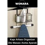 #Askılık Premium Organizer Raf Kolay Montajlı Dayanıklı Sağlam Kapı Arkası Ütü Masası Asma Aparatı
