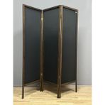 Aşkın Parti Evi Paravan Seperatör 3 Kanatlı En 150CM Yükseklik 160CM Panel Kumaş Paravan - 160 x 150 - Ahşap - Siyah