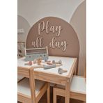 AŞKTOPLARIM Play All Day Bütün Gün Oyna Yazılı Çocuk ve Bebek Odası Hediyelik Aksesuar - Duvar Dekoru