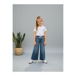 ASL GOLF CLUB Kız Çocuk Wide Baggy Fit Geniş Paça Jean Pantolon
