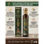 ASL Tatlı Badem Yağı 250 Ml | %100 Soğuk Sıkım | Sweet Almond Oil | Katkısız | Cam Şişe | İçilebilir.