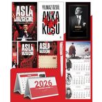 Asla Vazgeçme - Ayraç - Kartpostal - Poster - Anka Kuşu - 2026 Ajanda Istikbal - Sakarya Duvar Takvimi - Masa Takvimi