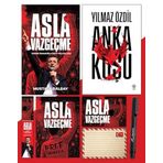 Asla Vazgeçme - Ayraç - Kartpostal - Poster - Anka Kuşu - Atatürk İmza Baskılı Kalem