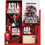 Asla Vazgeçme - Ayraç - Kartpostal - Poster - Baron İstilası - Atatürk İmza Baskılı Kalem