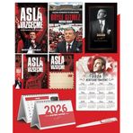 Asla Vazgeçme - Ayraç - Kartpostal - Poster - Böyle Gitmez - 2026 Ajanda İstikbal - İstikbal Ahşap Duvar Takvimi - Masa Takvimi