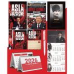 Asla Vazgeçme - Ayraç - Kartpostal - Poster - Böyle Gitmez - 2026 Ajanda Komutan - Gazi Duvar Takvimi - Masa Takvimi