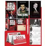 Asla Vazgeçme - Ayraç - Kartpostal - Poster - Deniz Gezmiş - 2026 Ajanda Gazi Paşa - Imza Duvar Takvimi - Masa Takvimi