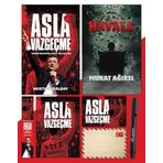 Asla Vazgeçme - Ayraç - Kartpostal - Poster - Havala - Atatürk İmza Baskılı Kalem