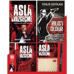 Asla Vazgeçme - Ayraç - Kartpostal - Poster - İblisi Öldür - Atatürk İmza Baskılı Kalem