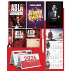 Asla Vazgeçme - Ayraç - Kartpostal - Poster - Kirli Çark - 2026 Ajanda Istikbal - Sakarya Duvar Takvimi - Masa Takvimi
