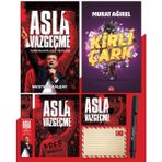 Asla Vazgeçme - Ayraç - Kartpostal - Poster - Kirli Çark - Atatürk İmza Baskılı Kalem