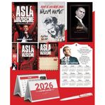 Asla Vazgeçme - Ayraç - Kartpostal - Poster - Nazım Hikmet - 2026 Ajanda Gazi Paşa - Ayyıldız Ahşap Duvar Takvimi - Masa Takvimi