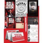 Asla Vazgeçme - Ayraç - Kartpostal - Poster - Sarmal - 2026 Ajanda Komutan - Gazi Duvar Takvimi - Masa Takvimi