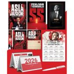 Asla Vazgeçme - Ayraç - Kartpostal - Poster - SS - 2026 Ajanda İstikbal - İstikbal Ahşap Duvar Takvimi - Masa Takvimi