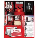 Asla Vazgeçme - Ayraç - Kartpostal - Poster - Ss - 2026 Ajanda Istikbal - Sakarya Duvar Takvimi - Masa Takvimi