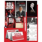 Asla Vazgeçme - Ayraç - Kartpostal - Poster - Sü-Lale Devri - 2026 Ajanda Gazi Paşa - Imza Duvar Takvimi - Masa Takvimi