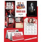 Asla Vazgeçme - Ayraç - Kartpostal - Poster Ve Bak İşte bahar Geldi - 2026 Ajanda İstikbal - İstikbal Ahşap Duvar Takvimi - Masa Takvimi