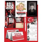 Asla Vazgeçme - Ayraç - Kartpostal - Poster - Vurgun - Parsel Parsel 2 - 2026 Ajanda Kalpaklı - Ay Yıldız Duvar Takvimi - Masa Takvimi