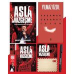 Asla Vazgeçme - Ayraç - Kartpostal - Poster - Yaşamak Cesaret İster - Atatürk İmza Baskılı Kalem