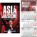 Asla Vazgeçme ve Gemici Duvar Takvimi Me