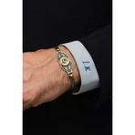 Aslan Başı Figürlü Kral Zincir 925 Gümüş Erkek Bileklik