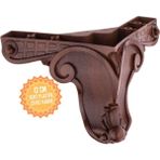 Aslan Ceviz 12 cm Plastik Mobilya Ayağı, Lüks Metal Mobilya Ayak, Koltuk, Dolap, Şifonyer Ayak