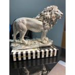 ASLAN FİGÜRÜ BİBLO GÜMÜŞ RENKLİ