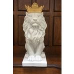 ASLAN KRAL BİBLO FİGÜRÜ beyaz