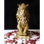 ASLAN KRAL BİBLO FİGÜRÜ GOLD RENKLİ