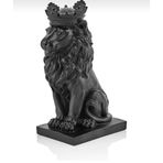 ASLAN KRAL BİBLO FİGÜRÜ SİYAH RENK